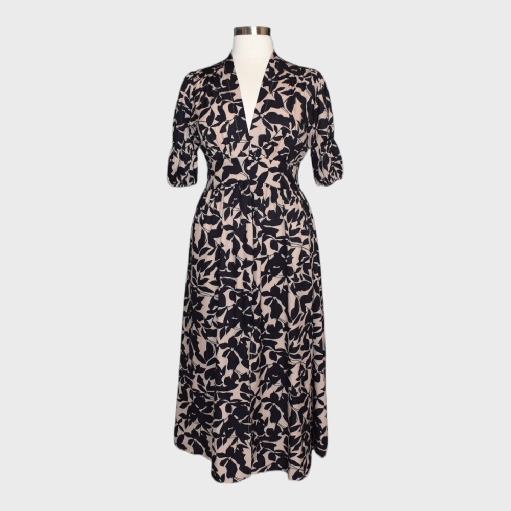 Shein Curve Leaf‎ Print Maxi Dress